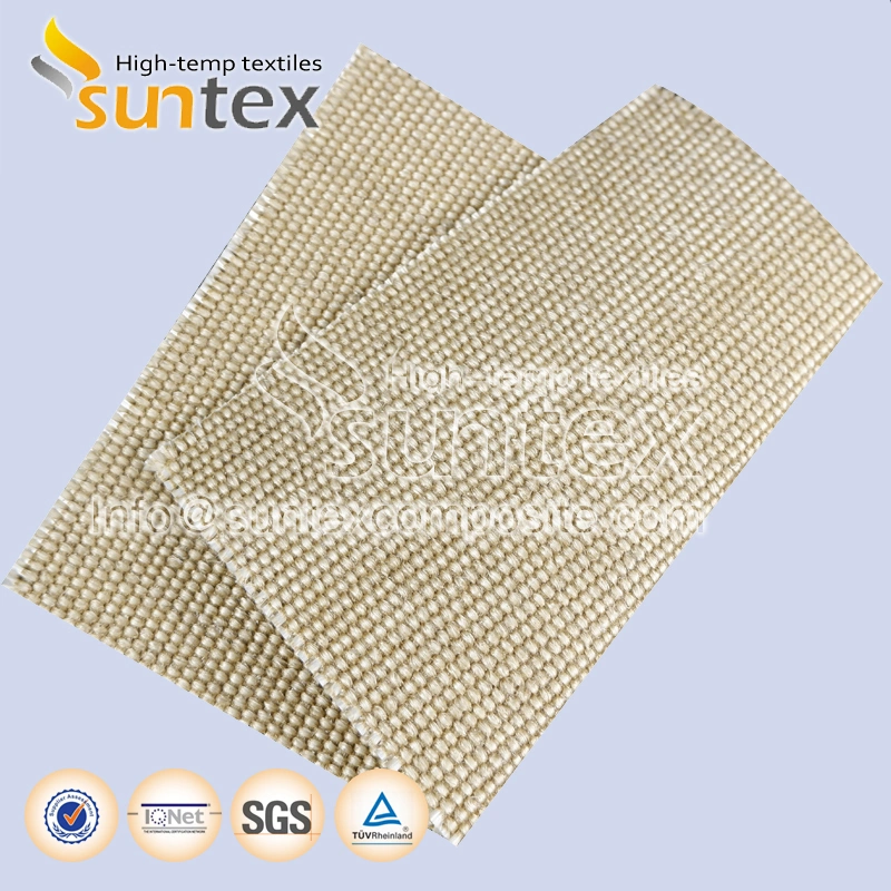 1200 Degrees C Vermiculite-Coated Fiberglass Fabric with Excellent Resistance to High Temperatures and Abrasion High Silica Fabric