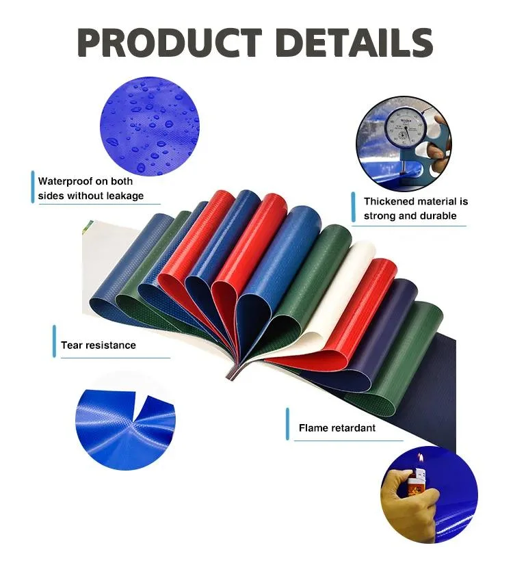 1000d 18 * 12 PVC Tarpaulin Roll Waterproof Vinyl Tarpaulin PVC Coated Fiberglass Cloth