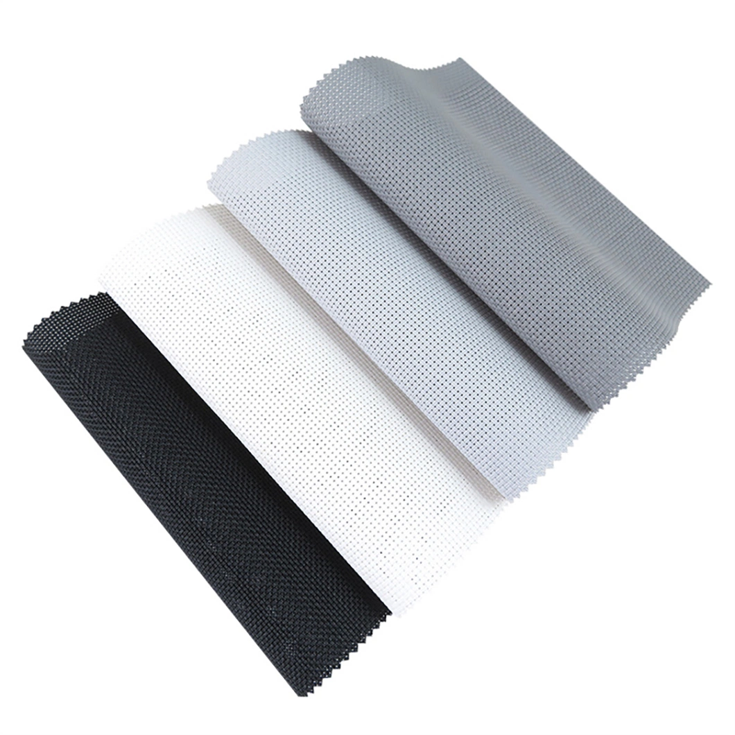 Garden Outdoor Waterproof PVC Fiberglass Sunscreen Roller Blind Window Fabric for Manufacturers