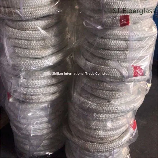 Heat Insulation Flexible Fiberglass Knitting Rope for Stove Sealing