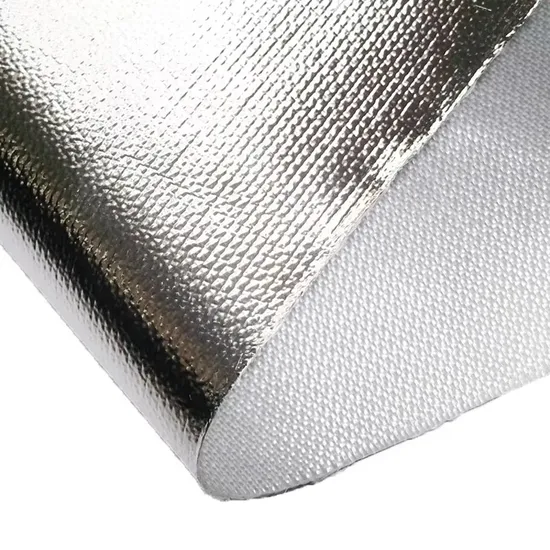 Fireproofing Aluminium Foil Coated Fiberglass Radiant Heat Reflective Fabric Heat Reflective Cloth for Insulating Blanket 