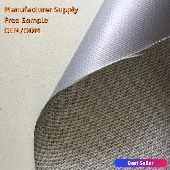Manufacturer High Temperature Resistant Silicone Coated High Silica Fabric for Fire Curtains/Silicone Coated Fiberglass Fabric 