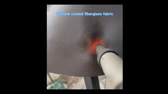 Onde Side Silicon Coated 3732 Fiberglass Cloth for Welding Cloth 