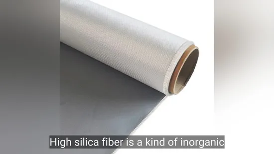High Silica Coated Fiberglass Fabric 