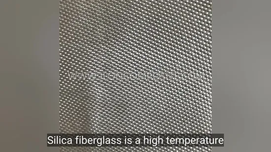 Good Chemical Stability 96% Sio2 High Silica Fiberglass Fabric Cloth for Aviation and Aerospace, Metallurgy, Chemical, Building and Fire Fighting Industry 